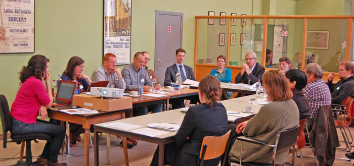 De presentaties lokten heel wat reacties vanuit de eigen werking uit